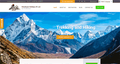 Desktop Screenshot of himalayanholidaysnepal.com